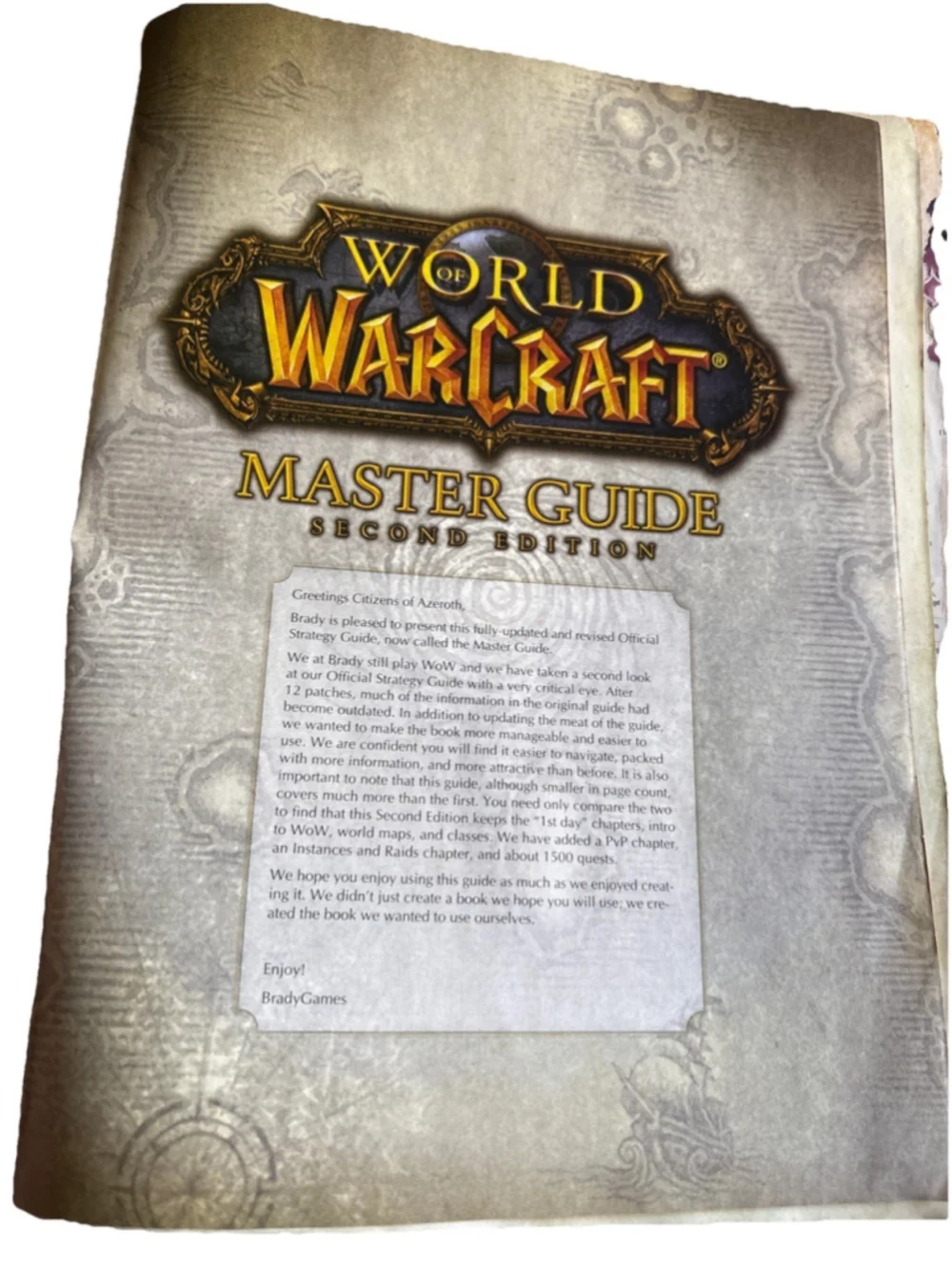 World of Warcraft Master Guide Second Edition BradyGames Official Strategy WoW